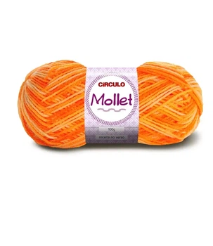 9059 MOLLET пряжа пряжа (100% акрил, 100гр, 200м), жовтогарячий