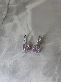 Сережки Mirshine Crown Pink/Silver
