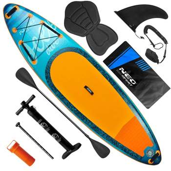 Надувна SUP дошка Neo Sport 320 x 84 x 15 см з веслом, насосом і сумкою для зберігання 170204 (5903890626938)