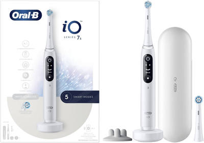 Elektryczna szczoteczka do zębów Oral-B iO Series 7S Biała + Brush Head + TC (613116)