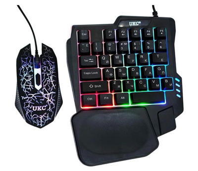 Игровая клавиатура и мышка с подсветкой RGB 7768