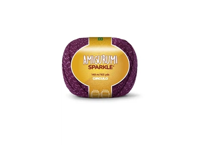 3154 AMIGURUMI SPARKLE 80 (98% хлопок, 2% металік 80 г.149 м.)