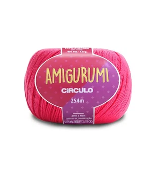 3334 AMIGURUMI пряжа (100% мерс.бавовна, 125гр. 254м), рожевий