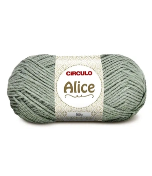5844 ALICE пряжа (50% акріл, 50% поліестер, 100гр. 200м. ), сірий