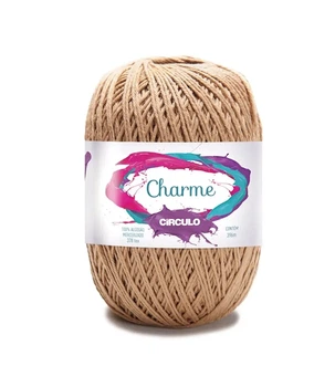 7625 CHARME пряжа (100% мерс.бавовна, 150гр. 396м. ), бежевий