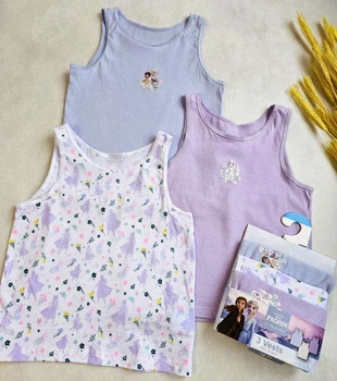 Майка нательная набор PRIMARK 110 см Disney для девочек 604804