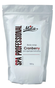Обертывание тела Клюква (порошок) – против старения / Body Wrap Cranberry, TM Mila, Франция, 1000г
