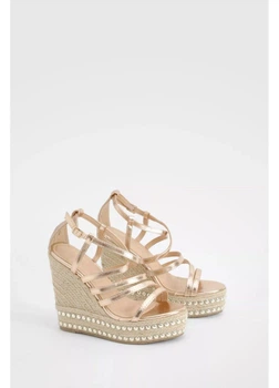 Босоножки boohoo 40 Золотой HZZ01934_золото_06