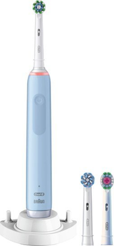 Elektryczna szczoteczka do zębów Oral-B Pro 3 3770 Niebieska + Brush Heads (80720172)