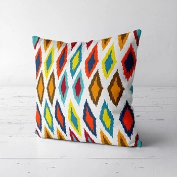 Подушка декоративна (Soft) 45x45 см Різнобарвні ромби (45PST_JOY010) TM Presentville