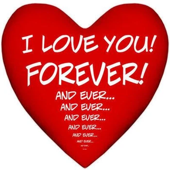 Подушка сердце I love you! Forever! (4PS_15L075) TM Presentville