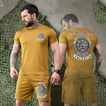 Тактичний комплект Valhalla Футболка + Шорти койот розмір XL