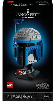 Klocki konstrukcyjne LEGO Star Wars Hełm Jango Fetta 616 elementów (75408)
