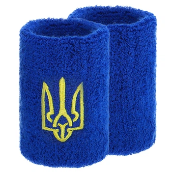 Напульсник махровий спортивний Герб України BC-9280-BL Синій 1SIZE (96707)