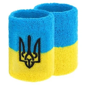 Напульсник спортивный махровый Герб Украины желто-голубой BC-9280-YBL Жовто-блакитний 1SIZE (102599)