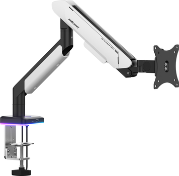 Настільне кріплення для монітора Anda Seat Stealth Pro II RGB 17''-42'' White (AD-W-A9X-1S-BW)