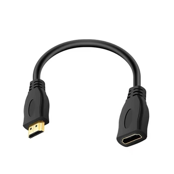 Кабель-подовжувач HDMI, F-to-M, 4K 60Hz, 2K 144Hz, 0.3m, Black