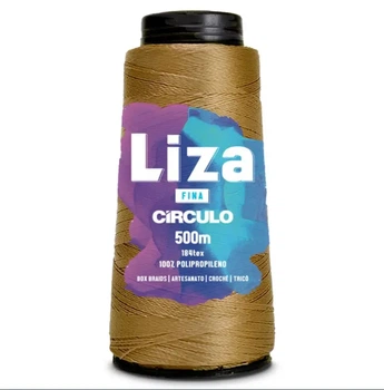 7577 LIZA THIN (FINA) пряжа 100% поліпропілен . 500 м . 92 г, пісочний