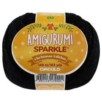 8990 AMIGURUMI SPARKLE 80 (98% хлопок, 2% металік 80 г.149 м.)