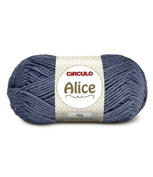 2931 ALICE пряжа (50% акріл, 50% поліестер, 100гр. 200м. ), сірий