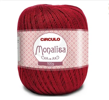7136 MONALISA пряжа (100%акріл, 100гр. 525м. ), бордовий