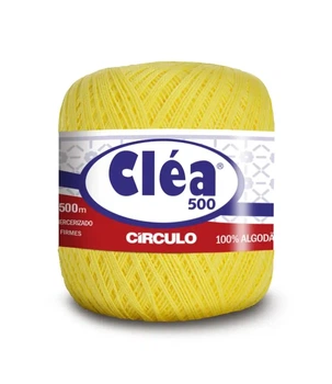 1236 CLEA 500 пряжа (100% мерс.бавовна, 76гр. 500м. ), жовтий