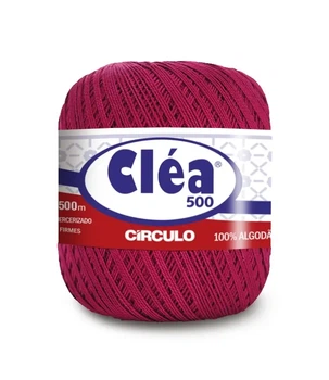 3794 CLEA 500 пряжа (100% мерс.бавовна, 76гр. 500м. ), малиновий
