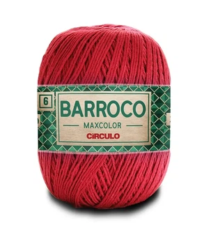 3402 BARROCO MAXCOLOR 6 пряжа (100% бавовна, 200гр. 226м), бордовий