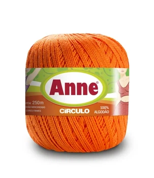 4456 ANNE пряжа (100%мерс.бавовна, 74гр. 250м), жовтогарячий