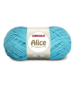 5556 ALICE пряжа (50% акріл, 50% поліестер, 100гр. 200м. ), блакитний