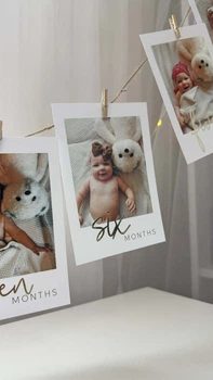 Гірлянда з фото на 12 місяців Рік разом HeBaby