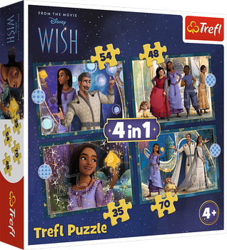 Пазлы 4 in 1 Trefl Wish Мечты сбываются 35+48+54+70 элементов (5900511346497)