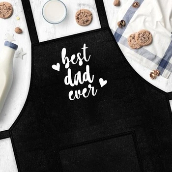 Фартук с надписью Best dad ever (Лучший папа) (FRT_19N003) ТМ Presentville