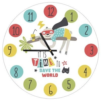 Часы настенные круглые, 36 см It is time to save the world (CHR_P_20A013) TM Presentville
