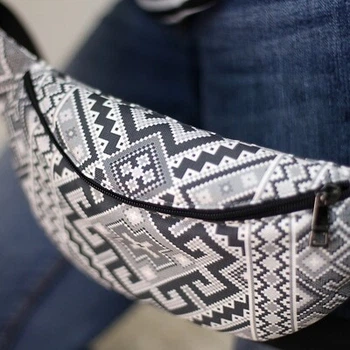 Сумка бананка BUMBAG Орнамент (BB_UKR001_BL) TM Presentville