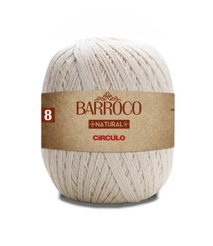 20 BARROCO 8 пряжа (100%бавовна, 400гр. 338м. ), натуральний