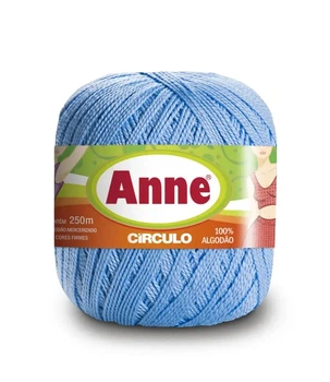 2137 ANNE пряжа (100%мерс.бавовна, 74гр. 250м), блакитний