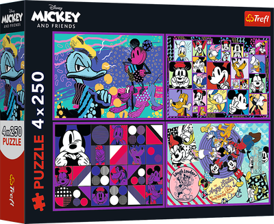 Пазли Trefl Mickey & friends Серія пригод Міккі 4x250 елементів 13308 (5900511133080)