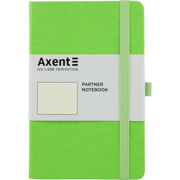 Книга записная Axent Partner 125х195 мм в точку 96 листов Салатовая (8306-09-A)