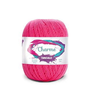 3334 CHARME пряжа (100% мерс.бавовна, 150гр. 396м. ), рожевий