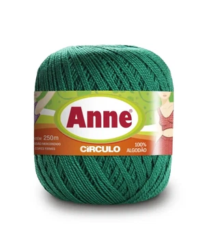 5363 ANNE пряжа (100%мерс.бавовна, 74гр. 250м 6 мот. в уп.), зелений