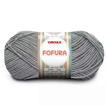 8088 FOFURA пряжа (100% акрил, 100гр. 254м ), сірий