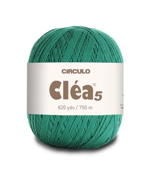 5363 CLEA 5 пряжа(100% мерс.бавовна, 151гр. 750м. ), бірюзовий
