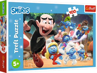 Puzzle Trefl The Smurfs Lekcje taty Smerfa 100 elementów 16481 (5900511164817)