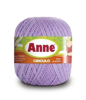 6029 ANNE пряжа (100%мерс.бавовна, 74гр. 250м), фіолетовий/бузковий