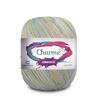 9337 CHARME пряжа (100% мерс.бавовна, 150гр. 396м. ), різнокольоровий