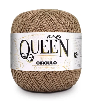 7625 QUEEN 8 пряжа (100% єгіпет.бавовна, 100гр. 678м. ), бежевий