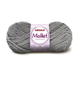 700 MOLLET пряжа пряжа (100% акрил, 100гр, 200м), темно-сірий