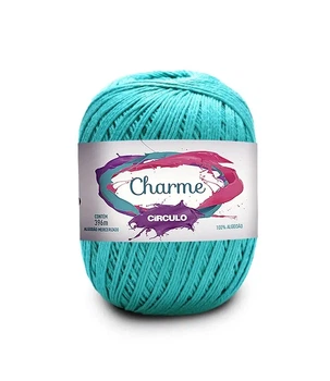 5556 CHARME пряжа (100% мерс.бавовна, 150гр. 396м. ), блакитний