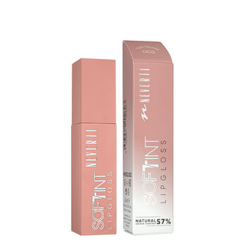 Блеск тинт для губ Neverti Soft Tint Lipgloss (NP802), 002 Бежевый